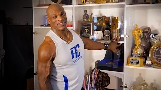 An Inside look at the Trophy Case of 8X Mr. Olympia Ronnie Coleman