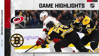 Hurricanes @ Bruins 2/10/22 | NHL Highlights