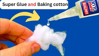 Super Glue and Cotton Miracle ! Pour Glue on Cotton and Amaze With Results 1.0