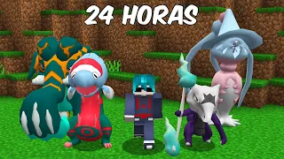 24 HORAS PARA FAZER UM TIME DE TRICK ROOM NO MINECRAFT PIXELMON