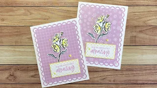 Amazing Results With Stamps & Dies!  Quick and Easy Card with Stampin’ Up’s Color & Contour!