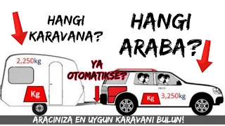 CEKME KARAVAN ICIN ARABA SECIMI NASIL OLMALI?/OTOMATİK VİTESLİ ARACLA KARAVAN CEKİLİR Mİ?