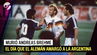 MURIÓ ANDREAS BREHME, VERDUGO DE ARGENTINA EN ITALIA ‘90 I la pelea con Diego y el famoso penal