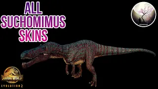 ALL SUCHOMIMUS SKINS SHOWCASE!!! [4K] Jurassic World Evolution 2