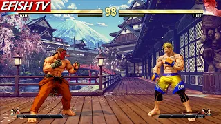Mr Karate Dan vs Luke (Hardest AI) - Street Fighter V