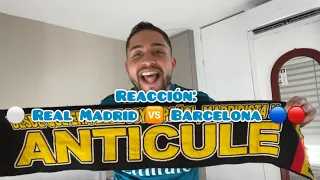 Reaccion hincha Real Madrid al Barcelona 0 Real Madrid 4 (1-4) Copa del Rey semifinales vuelta.