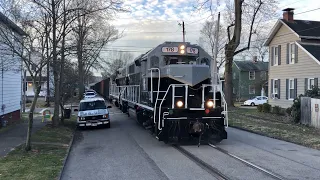 Best Street Running Train In Ohio!  Newest Ohio Railroad, Belpre Industrial Parkersburg Railroad BIP