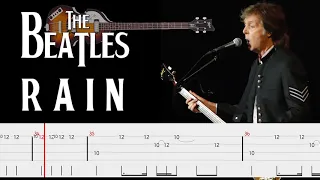 The Beatles - Rain (Bass Tabs) By Paul McCartney