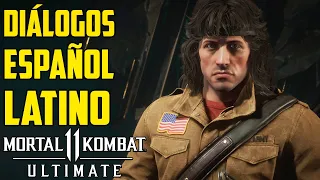 Mortal Kombat 11 Ultimate |  Español Latino | Todos los Diálogos | Rambo |