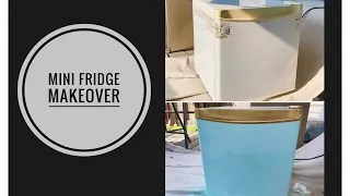 HOW TO PAINT A MINI FRIDGE - thrift flip