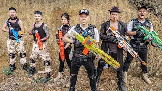 Nerf Guns War : Captain SEAL TEAM Nerf Guns Fight Dangerous Criminal Group City Boss