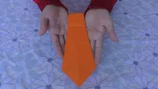 Оригами Как Сделать Галстук из Бумаги