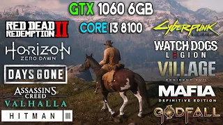 GTX 1060 6GB + i3 8100 | Test in 12 Games