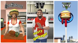 How "Burger Shot" have changed in GTA games!