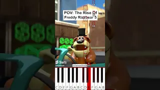 POV: The Rise Of Freddy Rizz Bear 5 (@AgbapsShorts) - Octave Piano Tutorial