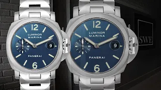 Panerai Luminor Marina Blue Dial Mens Watch PAM00120 | SwissWatchExpo [1 Minute Watch Review]