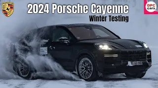 New 2024 Porsche Cayenne Winter Testing