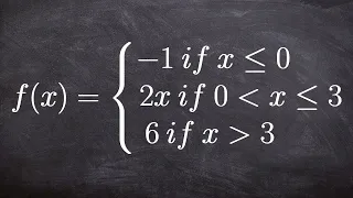 How to Graph a Piecewise Function