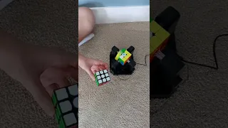 how to beat a fan robot. #shorts #rubikscube #speed