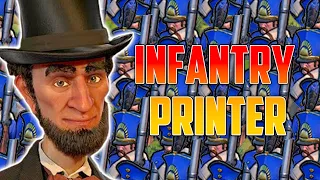 Abe Lincoln PRINTS Infantry in Civ 6 and I'm here for it