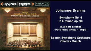 Johannes Brahms: Symphony No. 4 op. 98 - III. Allegro giocoso - Poco meno presto - Tempo I