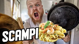 LIVE kochen (Scampi mit Tagliatelle) mit PJ Adventure 🍤🍝