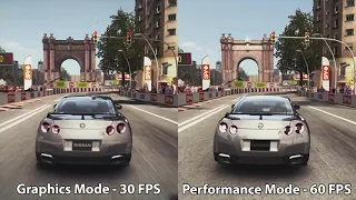 Grid Autosport Nintendo Switch - Performance Mode vs Graphics Mode SplitScreen Graphical Comparison