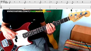 War - Bob Marley, Rastaman Vibration 1976 (bass cover, tab and score 4k)