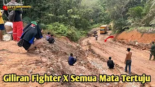 Sengaja Truk Kecil Duluan Giliran Truk Besar Fighter x Semua Sopir Ikut Menyaksikan