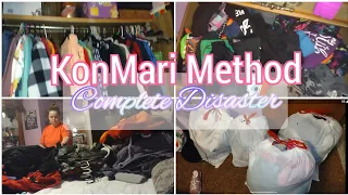 Mobile home KonMari Method | Complete Disaster | clean with me