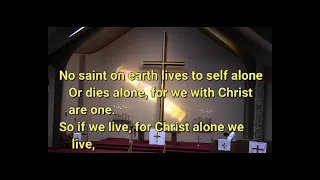 2020 11 01 No Saint on Earth Lives Life to Self Alone