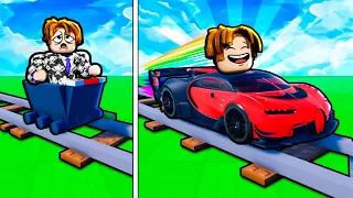 CART OU CARRO NOS TRILHOS DO ROBLOX??