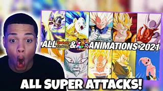 Non Dragon Ball Fan Reacts To DOKKAN ALL LR SUPER ATTACKS!!! (2021)