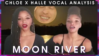 @chloexhalle singing Moon River, @SamJohnsonVoice (a voice teacher) reacting