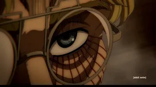 Captain Levi Threaten's Beast Titan English dub Attack on Titan Final Season episode 8