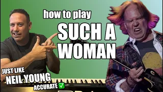 Such A Woman Neil Young Easy Beginner Piano Lesson Tutorial - Learn To Play With Shawn