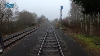 Liberec - Stará Paka / POHLED NA TRAŤ Z ČELA SOUPRAVY / HD KVALITA