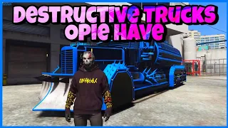 Every Destructive Truck Opie Winston Made Elanip Highlights RedlineRp GTA 5 Roleplay