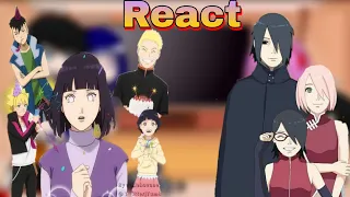 Família uchiha e uzumaki react tik tok e meme (contem BoruSara e InoHima)