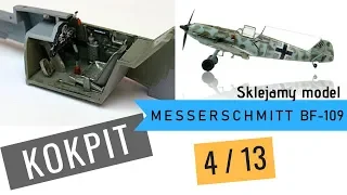 Painting the cockpit of the Messerschmitt Bf 109 E-3 model (Tamiya 1:48)