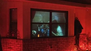 14 projectors using AtmosFEARfx files (clip 11) - Halloween 2017