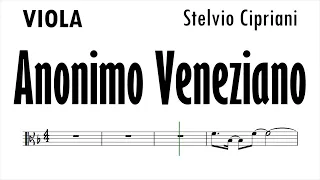 Anonimo Veneziano Viola Sheet Music Backing Track Play Along Partitura