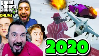 EKİPLE GTA 5 2020'DE YENİDEN! ARABALAR VS KOŞUCULAR-YARIŞ-JETLER VS RPGLER | Furkan, Emrecan, Ümidi