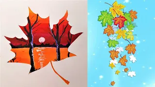 Как быстро и эффектно нарисовать осень. Paint autumn/