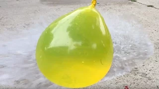 HUGE WATER BALLOONS IN SLOW MOTION AND REVERSE