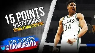 Giannis Antetokounmpo Full Highlights 2018 12 05 vs Pistons   15 Pts DUNKFEST!  FreeDawkins