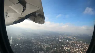 Lübeck Air ATR 72 Landing Bern with City View (4K)