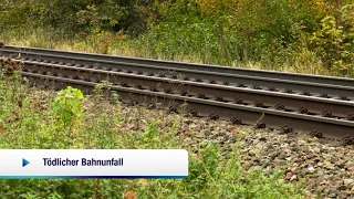 Tödlicher Bahnunfall zwischen Vilshofen und Osterhofen 26.10.2020