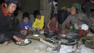 Happy family doing great struggle || Traditional village life