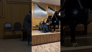 А.Хачатурян, Сюита для 2-х фортепиано, №1 «Остинато».  София Петрова и Софья Фалькович